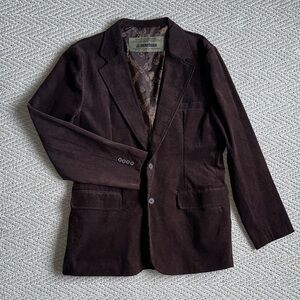 Brown Corduroy Blazer by Machine